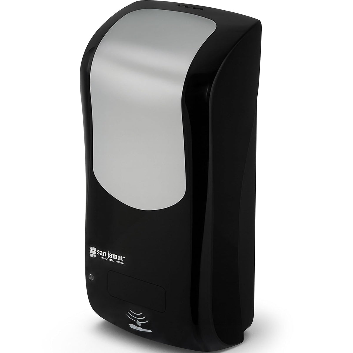San Jamar SH970BKSS Rely Hybrid Dispenser, Black/Stainless Look