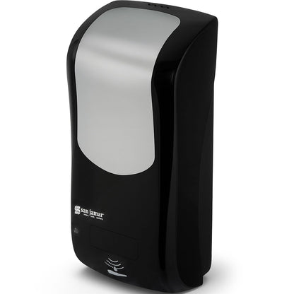 San Jamar SH970BKSS Rely Hybrid Dispenser, Black/Stainless Look