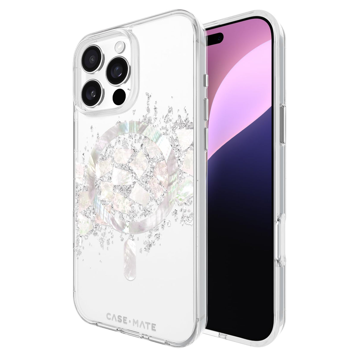 Case-Mate Funda Magnética para iPhone 16 Pro Max, Compatible con MagSafe - Touch of Pearl - iPhone 16 Pro Max
