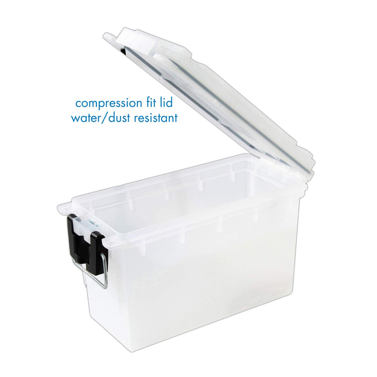 Logix 12535 - Organizador translúcido para manualidades, organizador y almacenamiento de suministros de arte, organización de suministros escolares con cerradura, resistente a la humedad, fabricado en