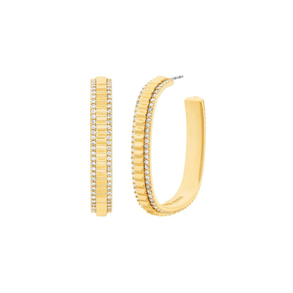 Aretes de aro grandes Lexington de Michael Kors para mujer, MKJ8612710