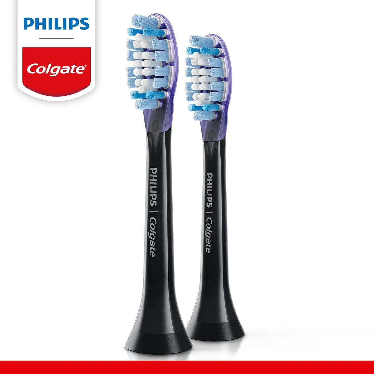 Philips Colgate Cabezales de Repuesto para Cepillo Dental SonicPro 2 pzas | Remueve hasta 10x Más Placa en Áreas de Díficil Acceso. Cerdas Extra Suaves Delicadas con la Encía