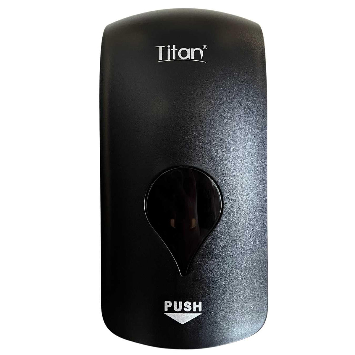Titán Gustamar Jabonera Empotrable a la Pared para Baños Públicos/Dispensador de Jabón Líquido para Manos o Gel Antibacterial G-1688F1, Color Negro