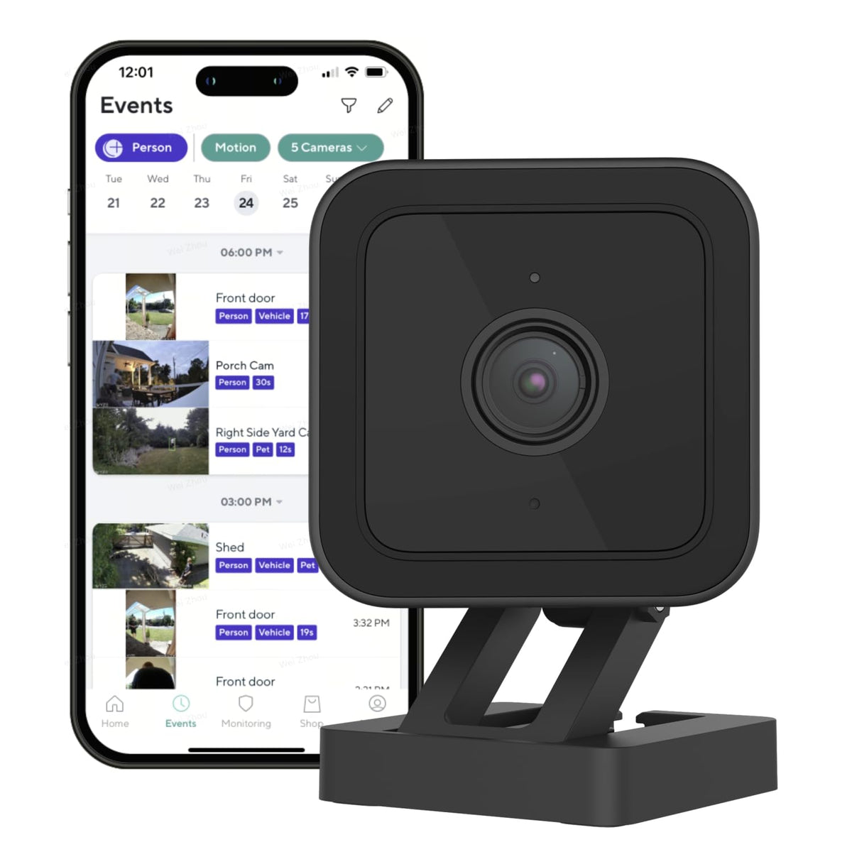 WYZE CAM v3 Edición Limitada: Negro, 1 Paquete