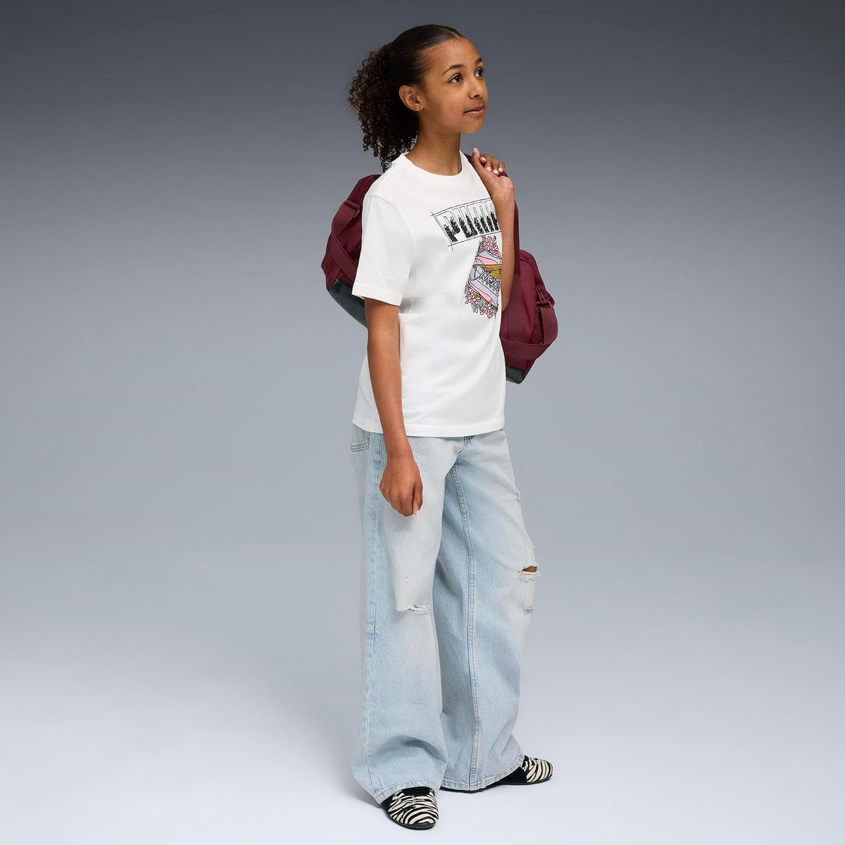 Puma Graphic Sneaker tee G Playera Mujer