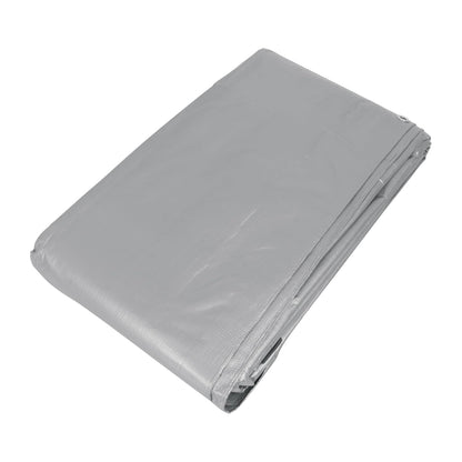 Truper Lona Reforzada con Ojillos de Aluminio - Lona - 5 x 7 m - Gris