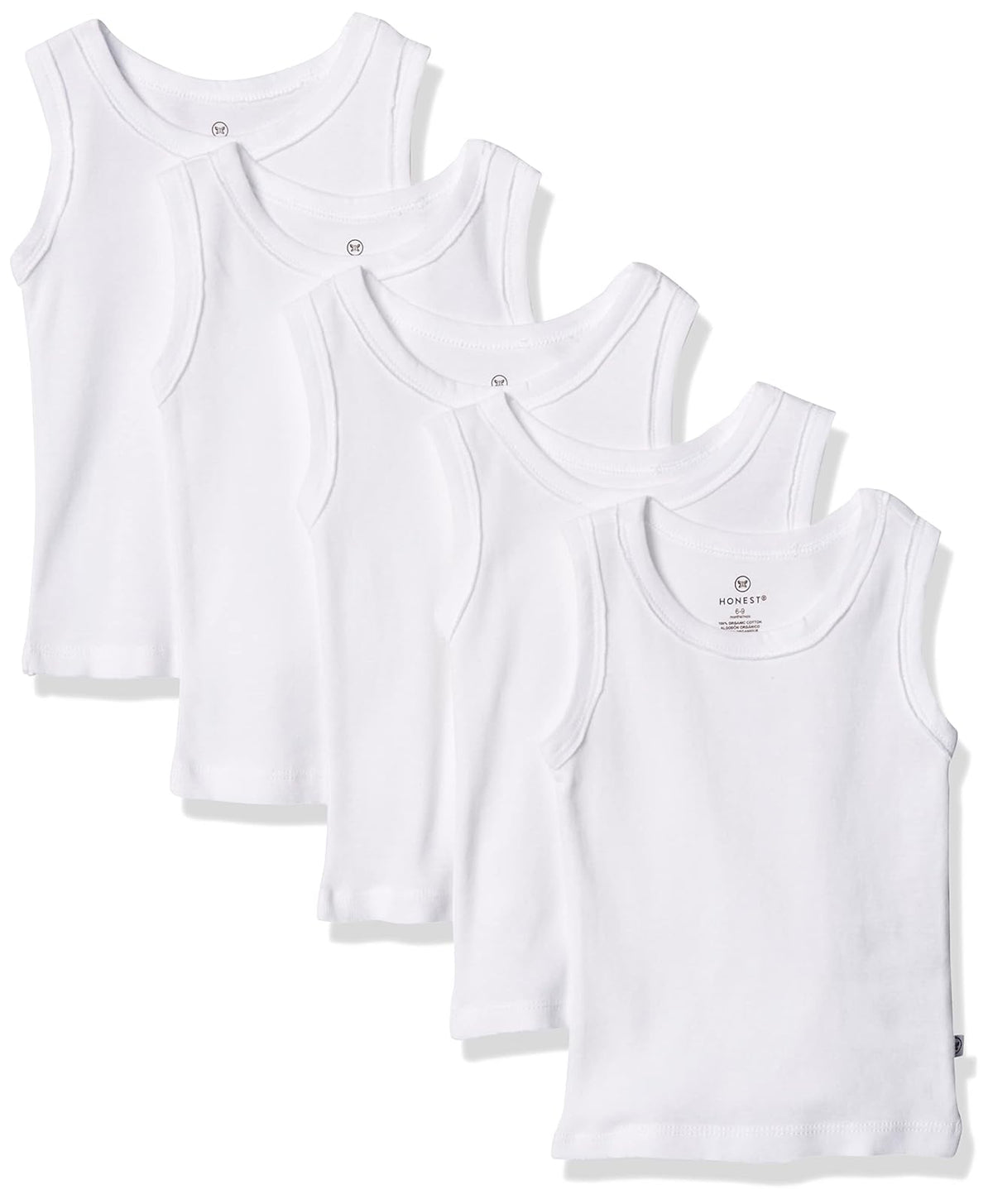 HonestBaby Muscle tee Sleeveless T-Shirt Multi-Packs Camiseta sin Mangas para bebs y Nios pequeosbaby-Boys