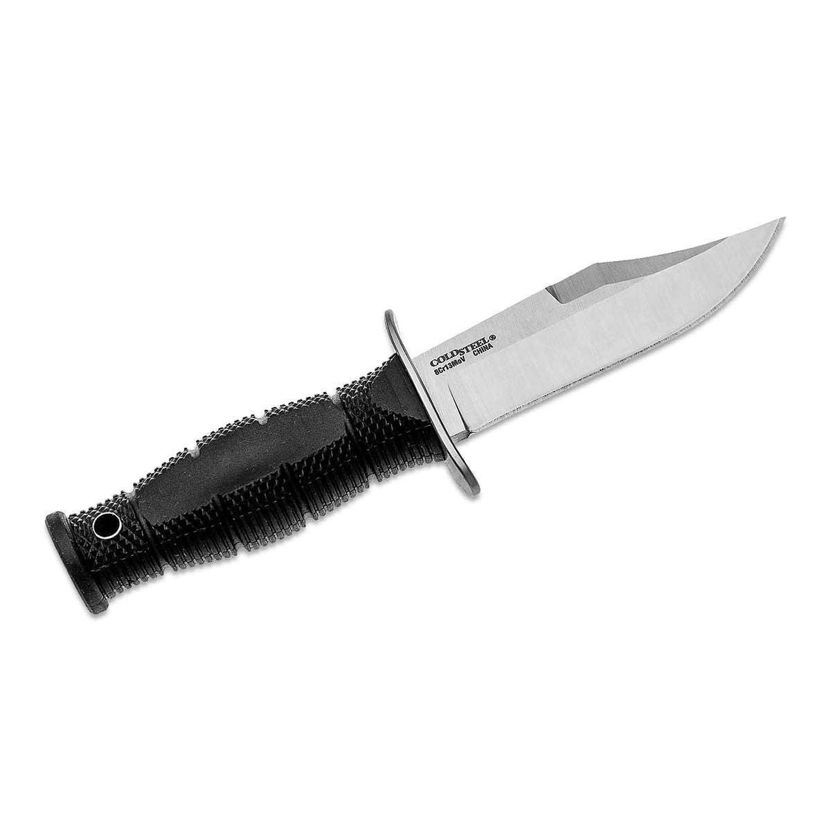 Mini cuchillo de acero frío con clip para cuello de piel, compacto, ligero, 8CR13MOV, hoja fija de acero para caza al aire última intervensión, 8.26 cm, mango ergonómico Kray-Ex, funda segura Ex