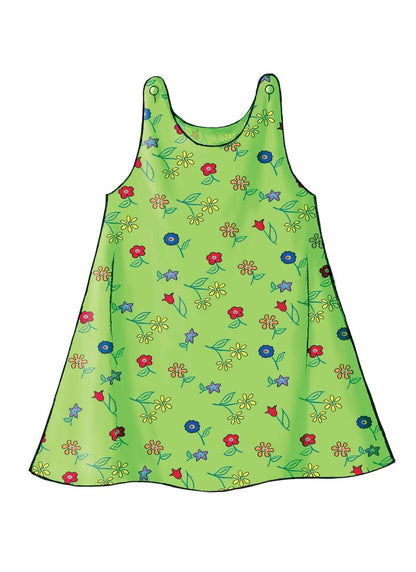 BUTTERICK PATTERNS B3772 - Patrones para Vestidos para niños y niños, Talla 4-5 - 6