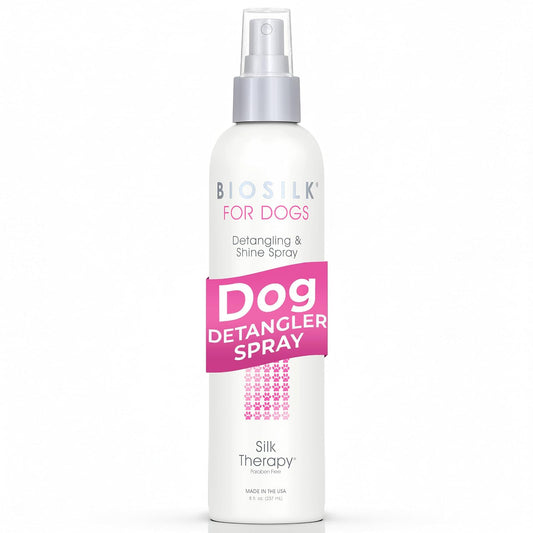 BioSilk Therapy Detangling Plus Shine Protecting Mist for Dogs | Best Detangling Spray For All Dogs and Puppies