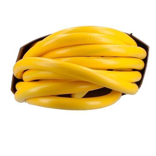 Surtek 136173 Extensión eléctrica uso rudo aterrizada color amarillo, 10 m