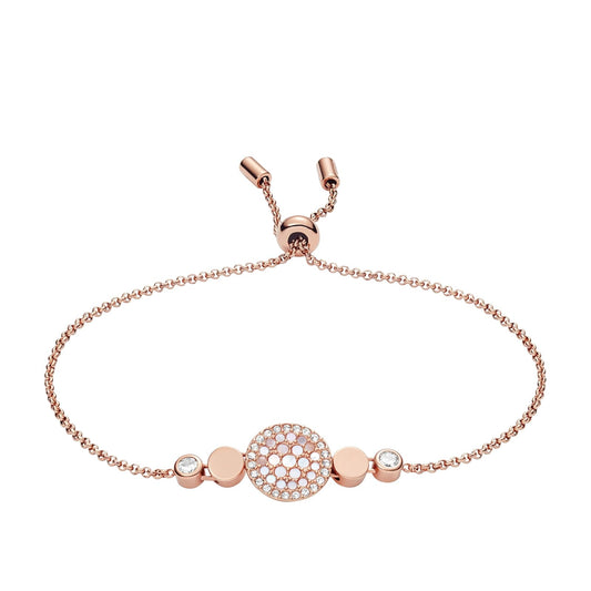 Fossil Pulsera de regalo personalizada chapada en acero inoxidable para mujer