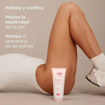 ISDIN Woman Reafirmante, Crema con aceite de rosa mosqueta para la flacidez tras el embarazo, reafirma, remodela y tonifica la piel, 200ml