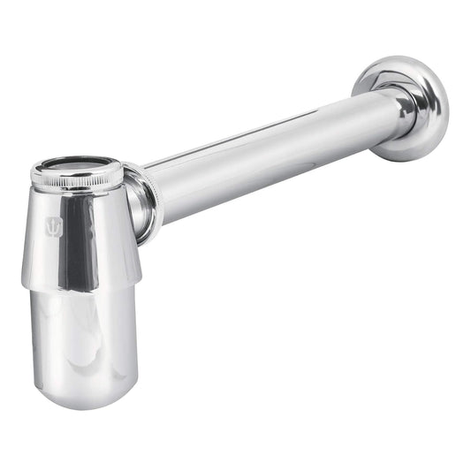 Foset CE-211, Céspol de bote sin contra para lavabo de 1 1/4", de latón cromado