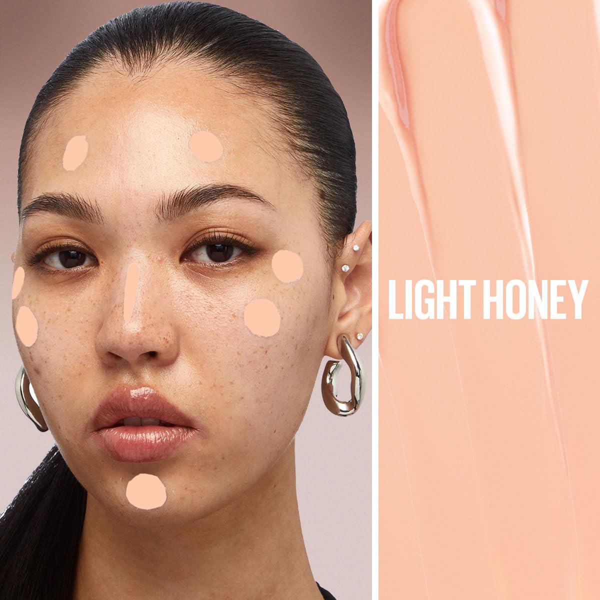 Maybelline Instant Age Rewind Corrector facial 3 en 1, Tono Light Honey, 6ml - Maquillaje que borra ojeras y líneas finas, cubre imperfecciones, corrige, contornea e ilumina, cobertura media, hasta 12hrs de uso hidratante