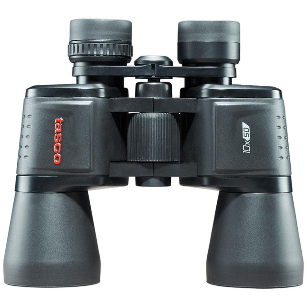 Tasco Binoculares Essentials Porro 10x50 mm. Prismático con Alcance de visión de hasta 1000 Metros, Negro, para Uso Astronómico y Terrestre