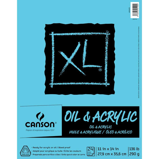 Canson 61.69 kg/ 290 g - Almohadilla acrílica XL, 0, 0, 11" x 14" (28 cm x 35 cm), 1