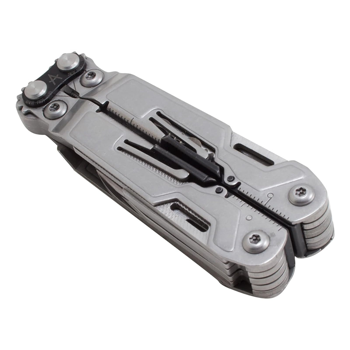 SOG PowerPint Mini Herramienta compacta de Acero Inoxidable | 18 Herramientas Ligeras Especiales y Pinzas Multiherramienta SOG Cuchillo de Bolsillo, Lavado a Piedra