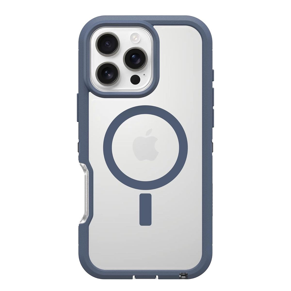 OtterBox Defender Series XT - Funda Transparente con MagSafe iPhone 16 Pro Max Mármol - Baby Blue Clear