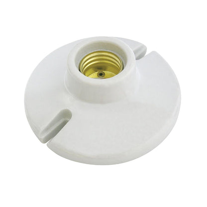 Surtek 136664 Portalámparas de Porcelana Redondo para Techo 4 127 V
