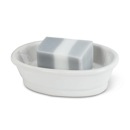 abbott collection, blanco, ovalado "Savon" plato