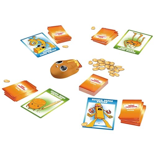 Hasbro Gaming Papas Traidoras Juego de Cartas, Juego dinámico con Rondas de 25 Minutos, para familias y Adultos, para 3 a 10 Jugadores, + 8 años