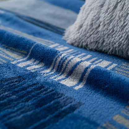 Colchas Concord Cobertor Lugano KS/XL King Size Color Azul 1 Pza