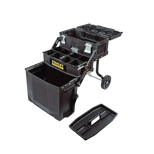 STANLEY Caja de Herramientas con Ruedas y Repisas Fatmax 4 en 1, 020800R