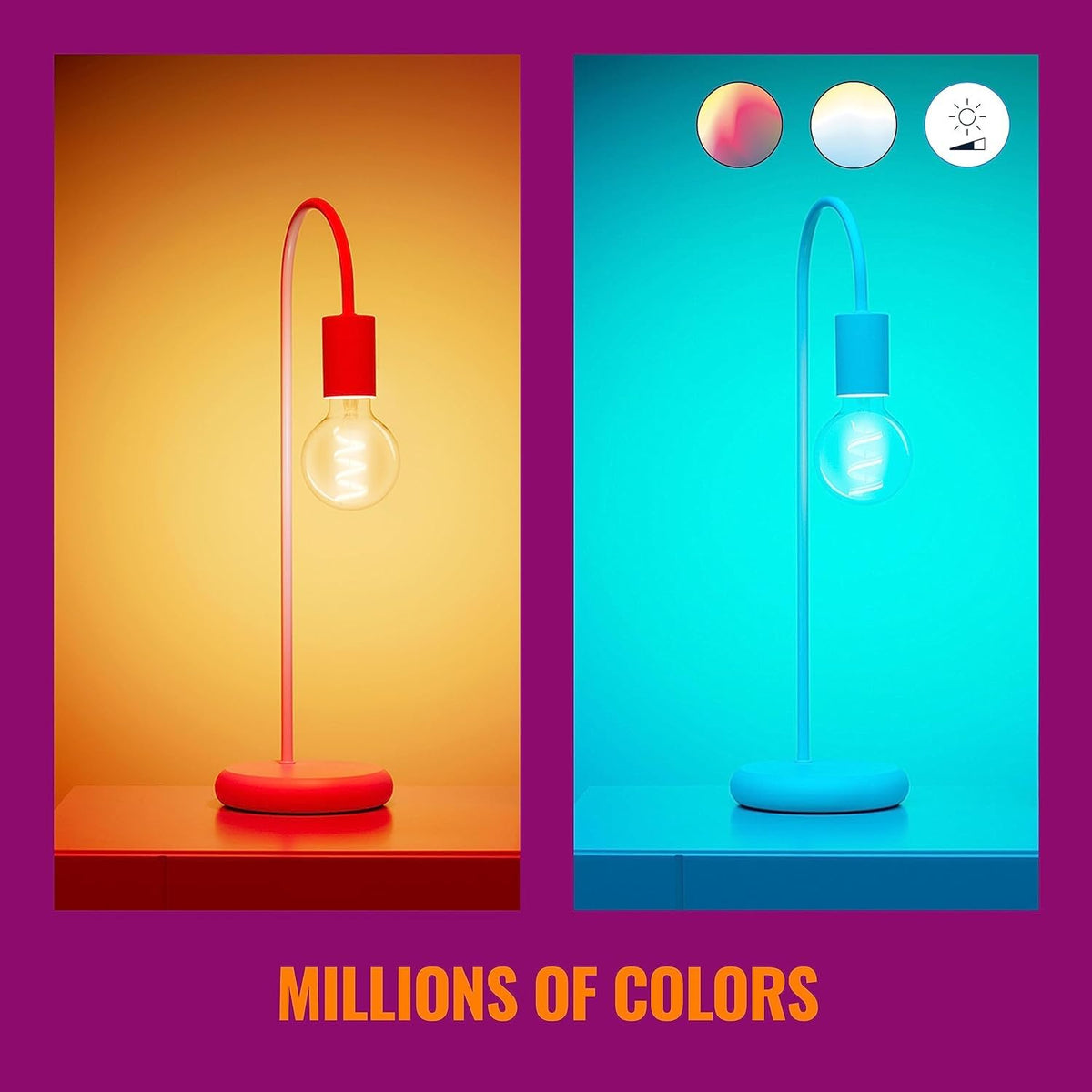 WiZ Foco Inteligente G25 filamento multicolor WiFi