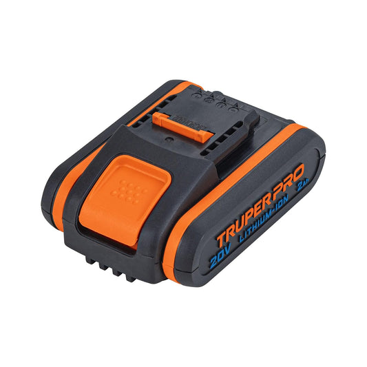 Truper PRO BAT-20A2, Batería ion litio 20 V 2 Ah con indicador de batería