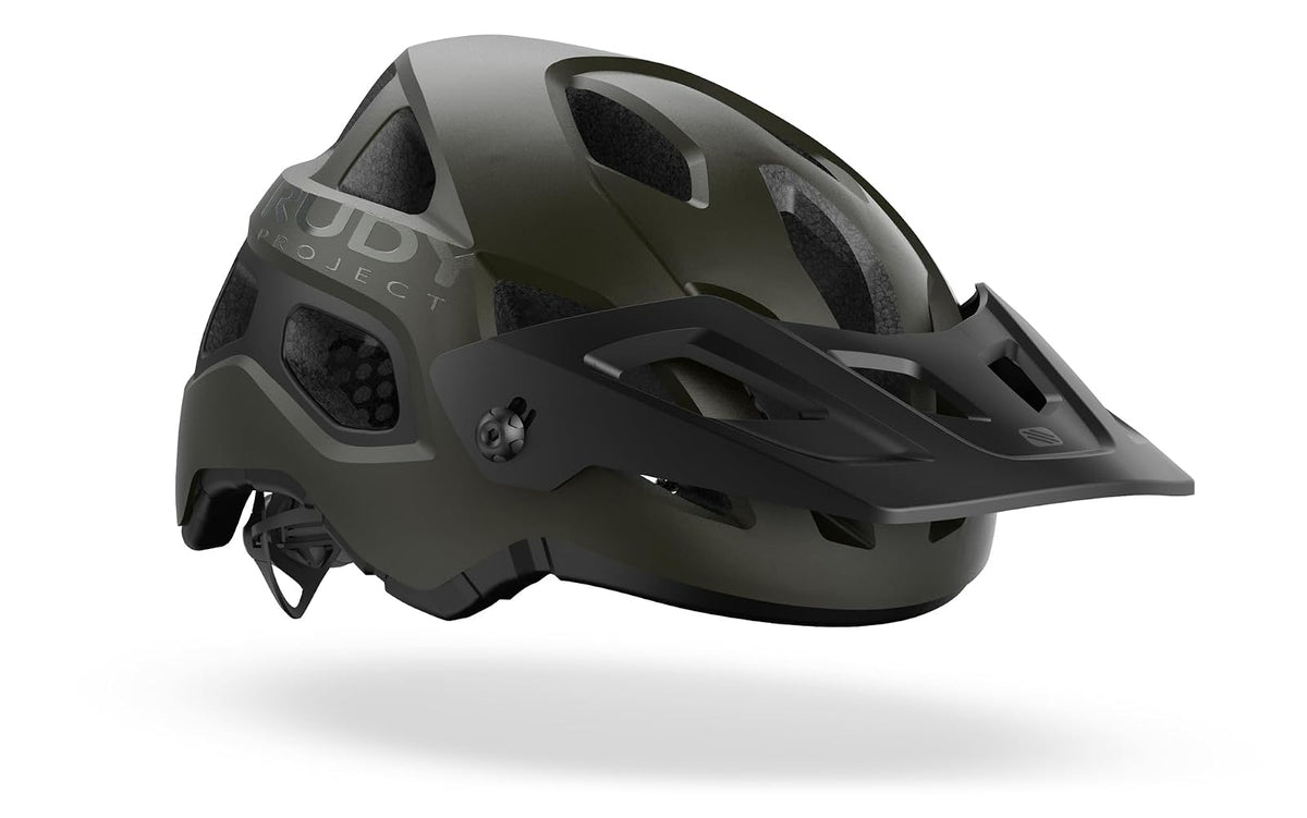 Rudy Project Protera+ MTB Casco para Adultos, Negro/Verde Matte, S-M 55-58 Cm
