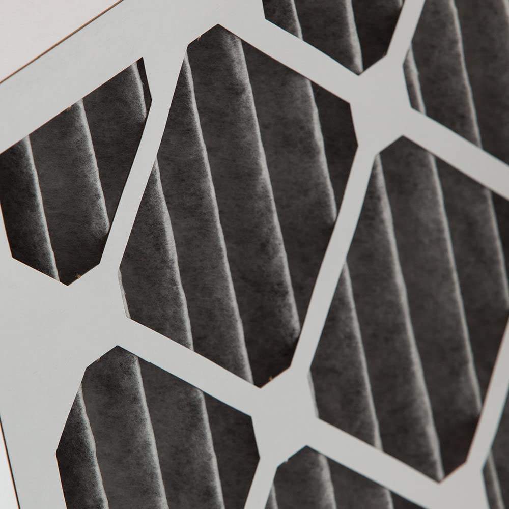 Nordic Pure 20x25x2PM12C-3 Pleated MERV 12 Plus Carbon AC Furnace Filters, 20 x 25 x 2", 3 Pack
