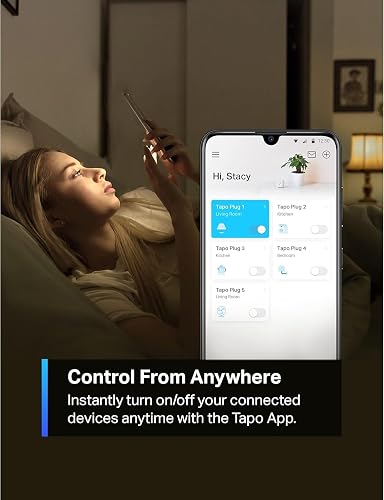 TP-Link - Tapo Smart Plug Mini 15A, enchufe Wi-Fi para el hogar inteligente, configuración superfácil, compatible con Alexa y Google Home, no requiere hub, certificado UL
