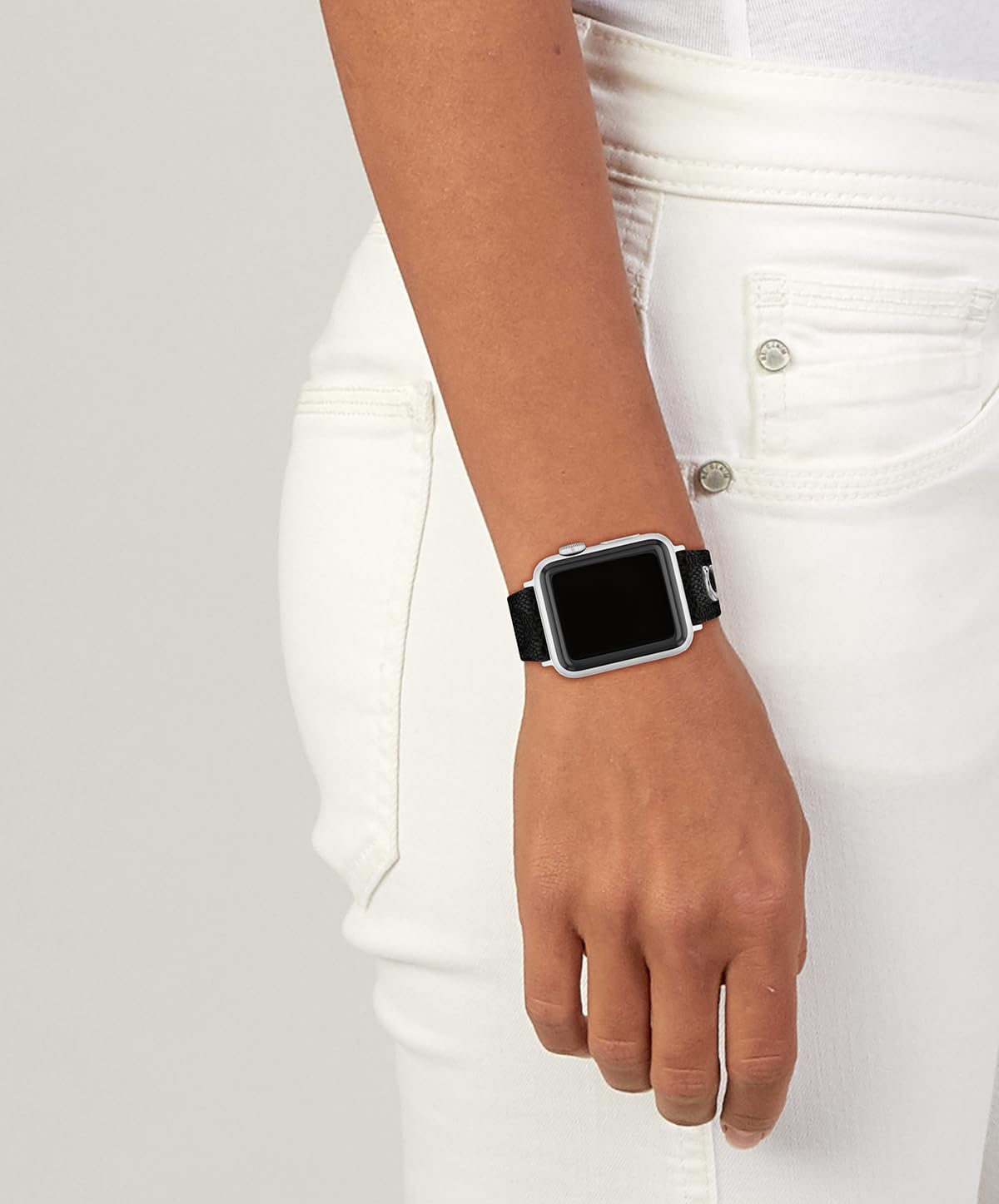 Coach Correa para Apple Watch, compatible con Apple Watch de 38 mm, 40 mm, 41 mm, correa intercambiable con estilo distintivo para un aspecto personalizado