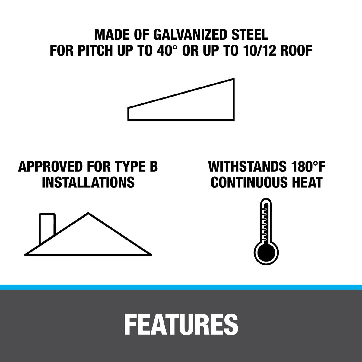 Oatey 11830 No- No-Calk Solar Flashing, 9 In W X 12-1/2 In L, Galvanized Steel, 0.5-Inch-1-Inch