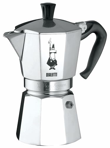 Bialetti 6800 Moka Express Percolator, Plateado, 9 Tazas, 1