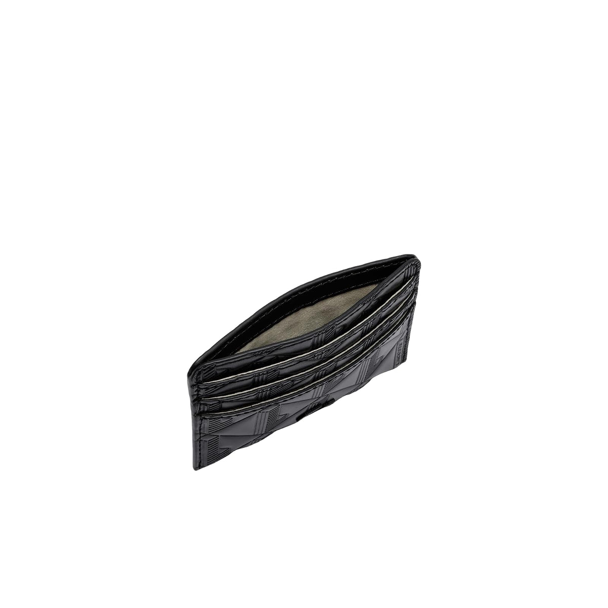 Lacoste Cartera Lacoste oficial protección RFID para Mujer, Negro, 10,5 x 7,5 x 0,5 cm