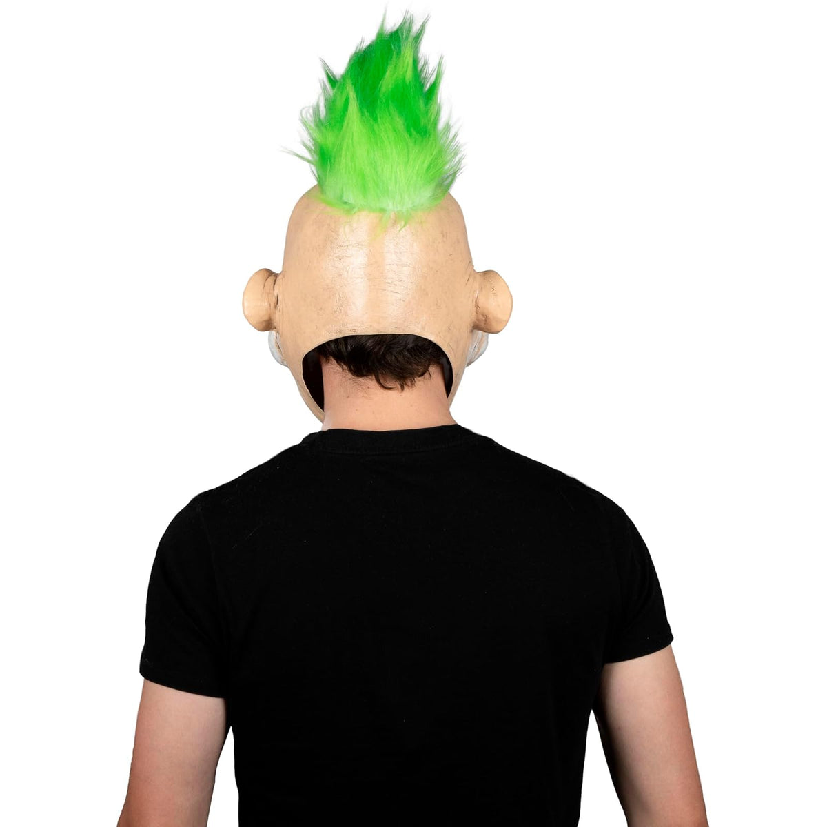 Ghoulish Productions Máscara Clown Zippy de Látex – Payaso de Terror con Cabello Verde y Nariz Roja – Diseño Realista con Detalles Pintados a Mano – Ideal para Halloween, Disfraces y Coleccionistas