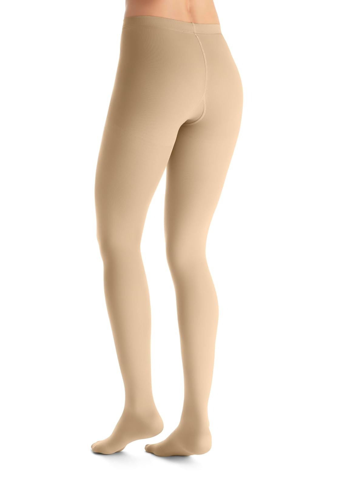 JOBST Opaque Medias de compresión, Media 20-30mmHg, Pantimedia, Talla L | Punta Cerrada, Color Natural, Compresión de Grado Médico