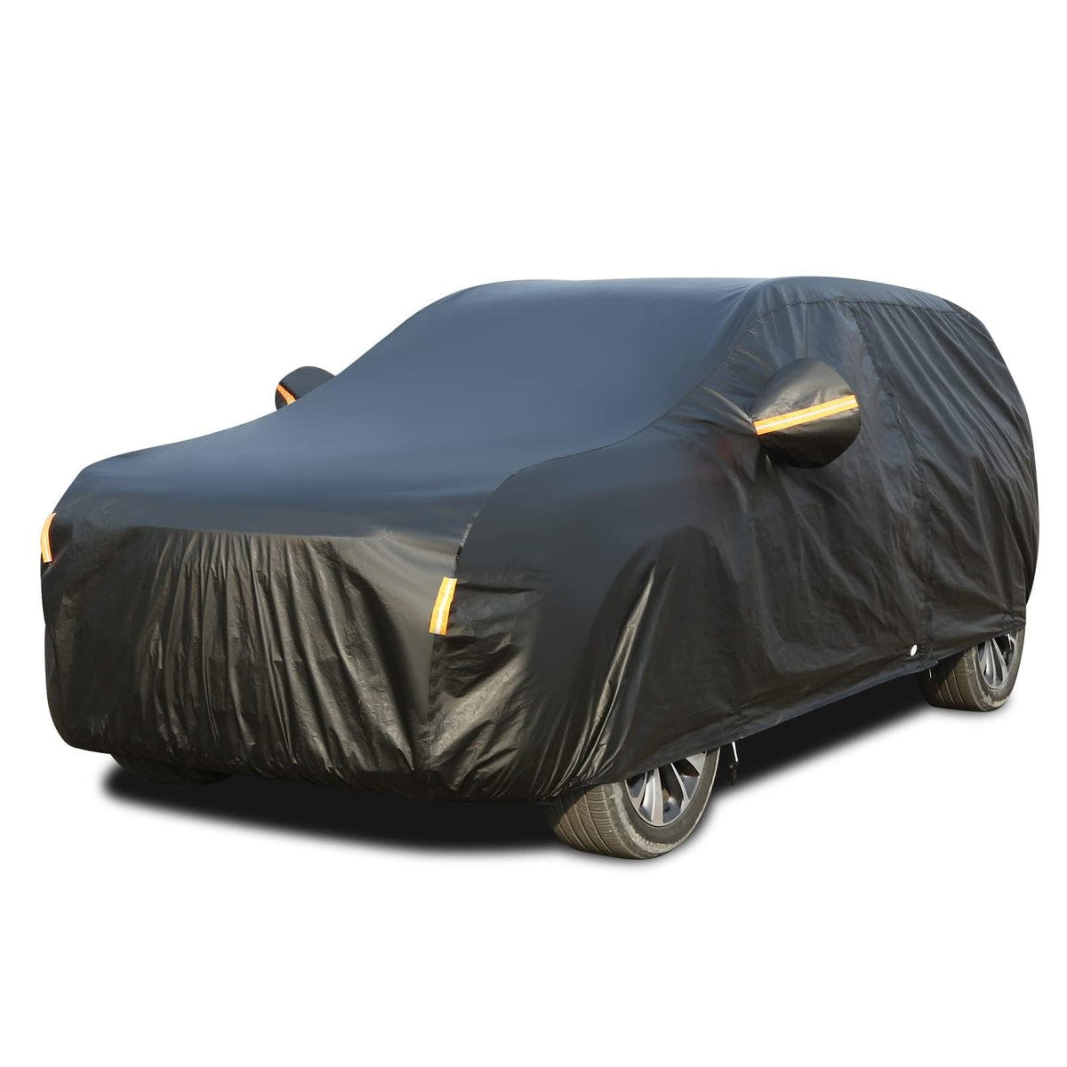 Tecoom - Funda Impermeable para Automóvil para Todo Tipo de Clima, 3 Capas de Fundas de Automóvil para automóviles con Cerradura/Cierre de Cierre, Forro Polar Grueso, Protector de UV, Nieve, Lluvia, Granizo