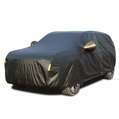 Tecoom - Funda Impermeable para Automóvil para Todo Tipo de Clima, 3 Capas de Fundas de Automóvil para automóviles con Cerradura/Cierre de Cierre, Forro Polar Grueso, Protector de UV, Nieve, Lluvia, Granizo