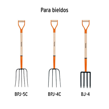Truper MG-BJY, Mango de reposición para bieldos puño Y, 30"