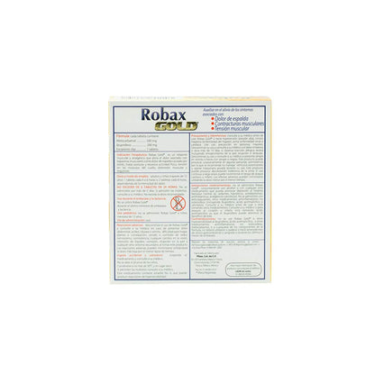 Robax Gold, Relajante Muscular con Efecto Analgésico, para Dolores de Espalda y Tensión Muscular, 24 tabletas