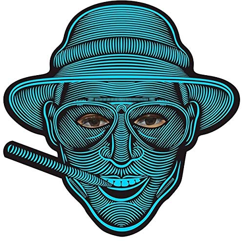 LED Rave Mask - B. Mars, Máscara de Luz Led de Que Brilla en la Oscuridad, Careta Original de B. Mars Ideal para Halloween, Conciertos, Rave y Fiestas de Disfraces.