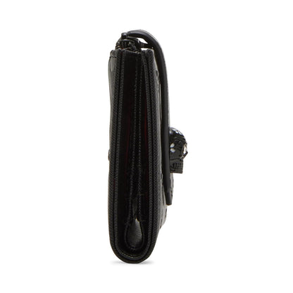 Betsey Johnson Skullicious Bifold, negro, talla única, Negro -, Talla unica