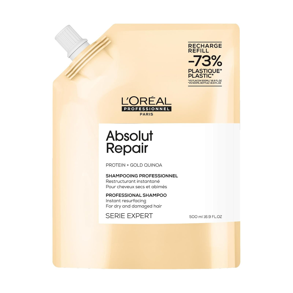 Loreal Professionnel Absolut Repair Shampoo Reparador para Cabello Sensibilizado - 500ml Refill