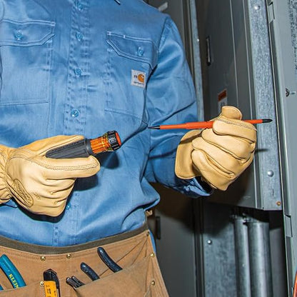 KLEIN TOOLS 32287INS | Desarmador 2 En 1 | 1000 V | Puntas Intercambiables | Desarmador 2 en 1 con puntas intercambiables y aislamiento de 1000 V, ideal para trabajos eléctricos en espacios reducidos.