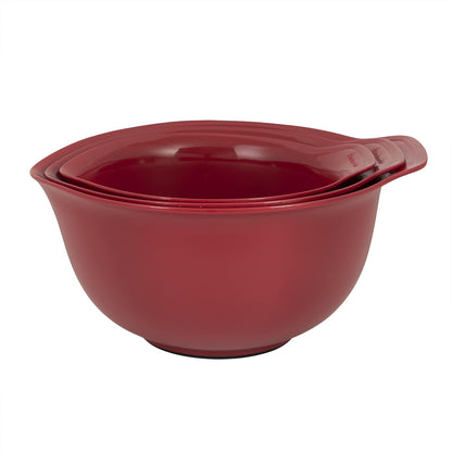 KitchenAid - Cuencos universales para mezclar, juego de 3 unidades, color rojo imperio