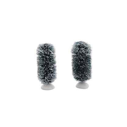 Department 56 Accesorios para aldeas Bag-O-Frosted Topiaries Árbol