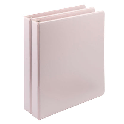 Samsill Carpeta con Anillos en D a Base de Plantas, 0.5 pulg - Rosa - 1 pulg. - 2 Paquete